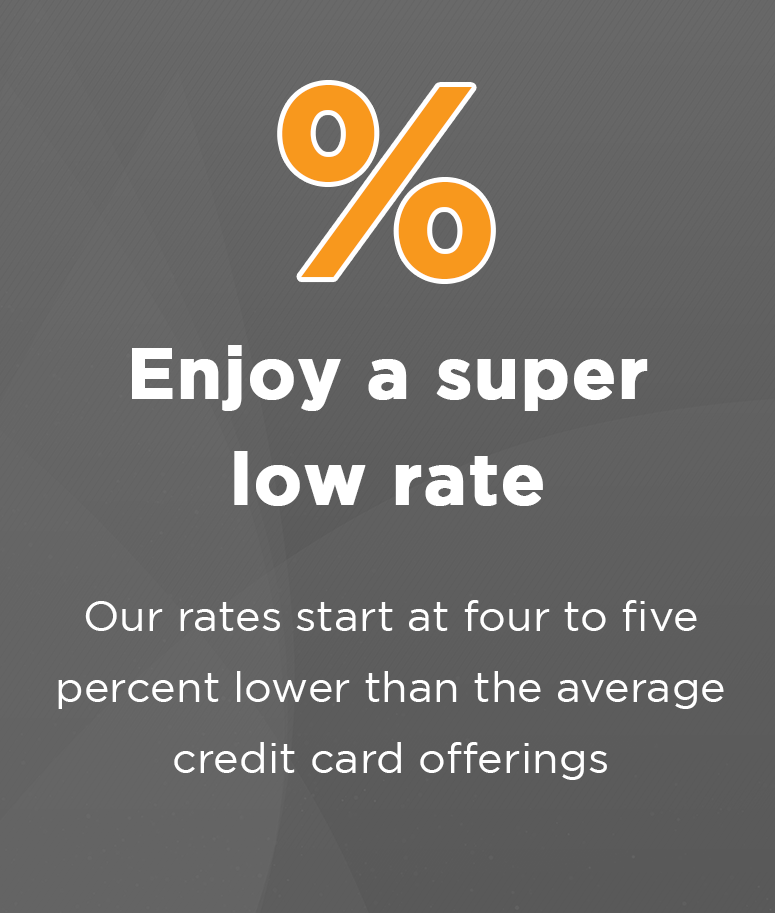 Enjoy a super low rate